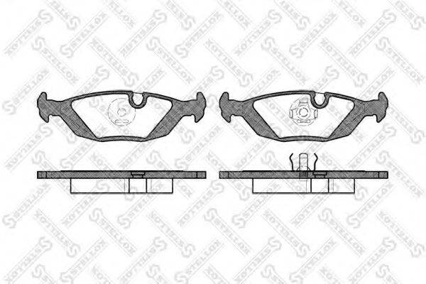 STELLOX 166010BSX Комплект гальмівних колодок, дискове гальмо
