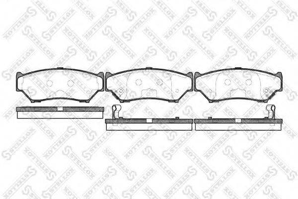 STELLOX 400012SX Комплект гальмівних колодок, дискове гальмо