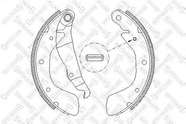 STELLOX 409100SX Комплект гальмівних колодок