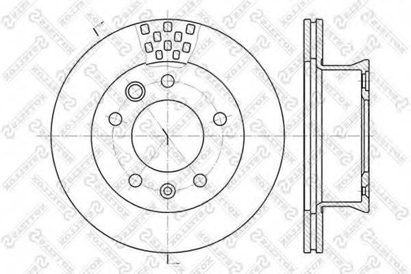 STELLOX 60203334VSX гальмівний диск