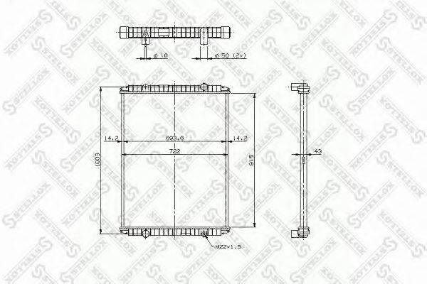 STELLOX 8103310SX Радіатор, охолодження двигуна