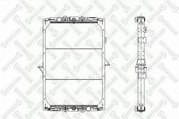 STELLOX 8103320SX Радіатор, охолодження двигуна