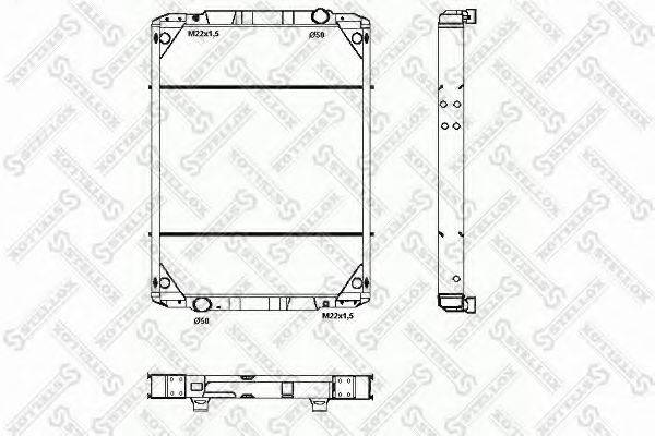 STELLOX 8103324SX Радіатор, охолодження двигуна