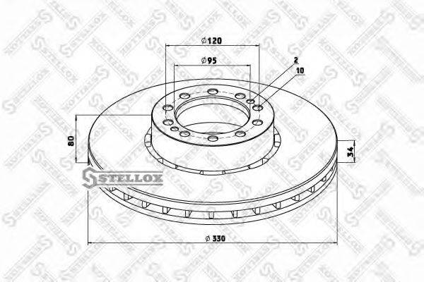 STELLOX 8500777SX гальмівний диск