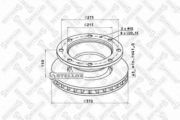 STELLOX 8500781SX гальмівний диск