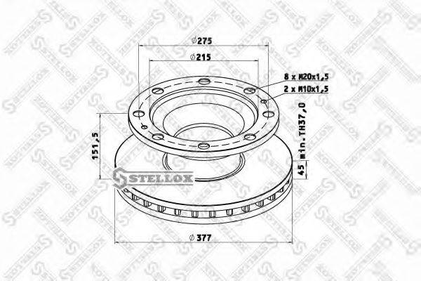 STELLOX 8500785SX гальмівний диск