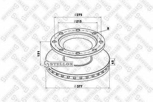 STELLOX 8500786SX гальмівний диск