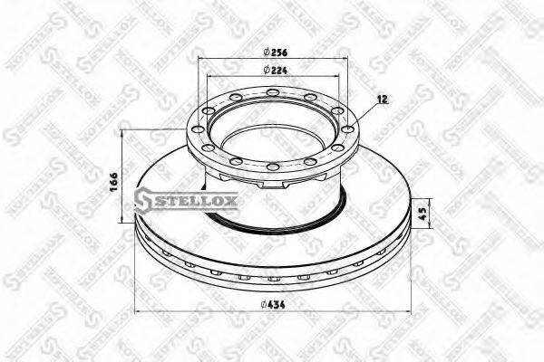 STELLOX 8500792SX гальмівний диск