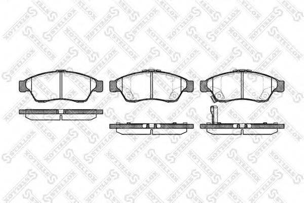 STELLOX 886001LSX Комплект гальмівних колодок, дискове гальмо