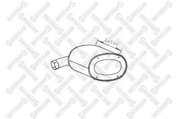 STELLOX 8203071SX Середній/кінцевий глушник ОГ