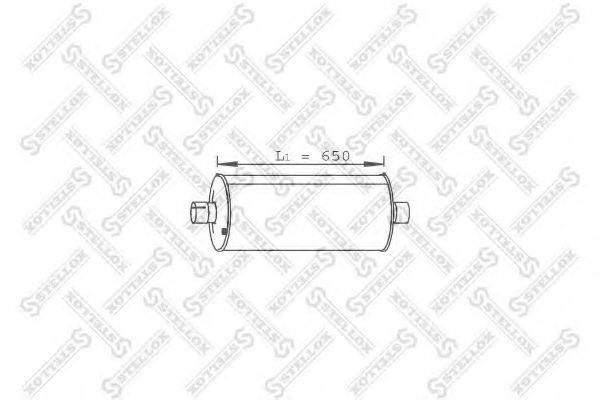 STELLOX 8203077SX Середній/кінцевий глушник ОГ