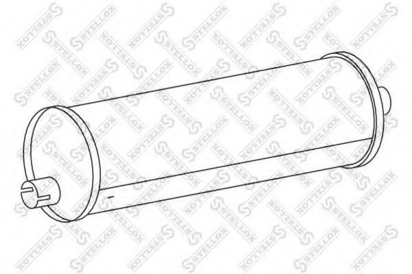 STELLOX 8203089SX Середній/кінцевий глушник ОГ