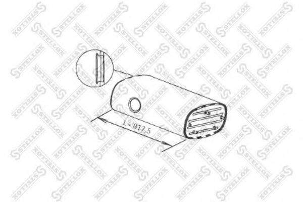 STELLOX 8203105SX Середній/кінцевий глушник ОГ