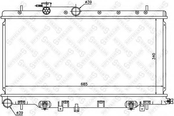 STELLOX 1025144SX Радіатор, охолодження двигуна