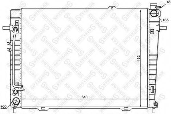 STELLOX 1025316SX Радіатор, охолодження двигуна