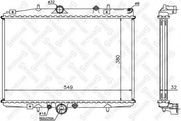 STELLOX 1025353SX Радіатор, охолодження двигуна