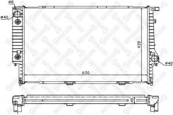 STELLOX 1025376SX Радіатор, охолодження двигуна