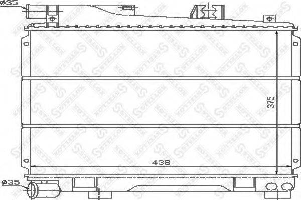 STELLOX 1025564SX Радіатор, охолодження двигуна