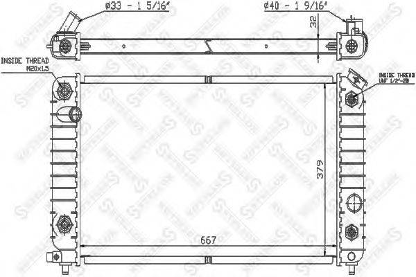 STELLOX 1025601SX Радіатор, охолодження двигуна