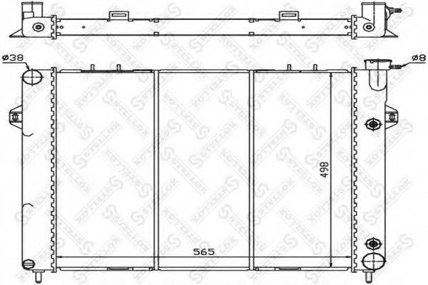 STELLOX 1025614SX Радіатор, охолодження двигуна