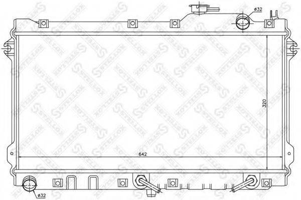 STELLOX 1025845SX Радіатор, охолодження двигуна