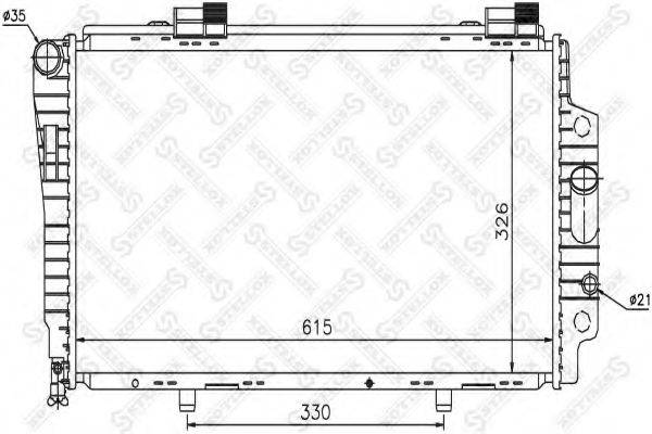 STELLOX 1025866SX Радіатор, охолодження двигуна