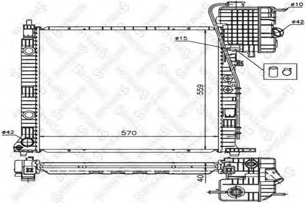 STELLOX 1025872SX Радіатор, охолодження двигуна