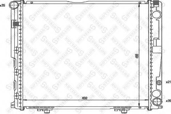 STELLOX 1025925SX Радіатор, охолодження двигуна