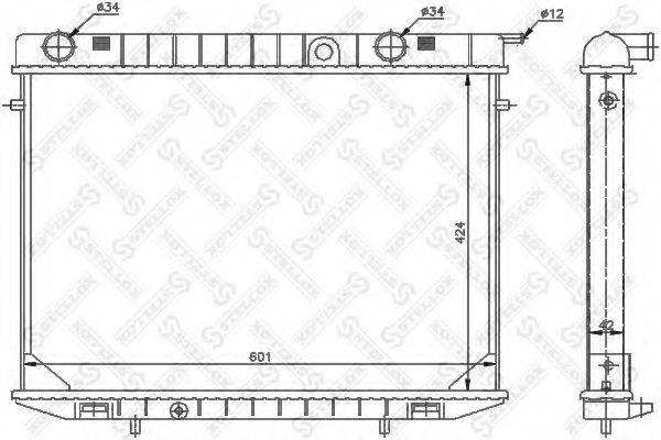 STELLOX 1026064SX Радіатор, охолодження двигуна