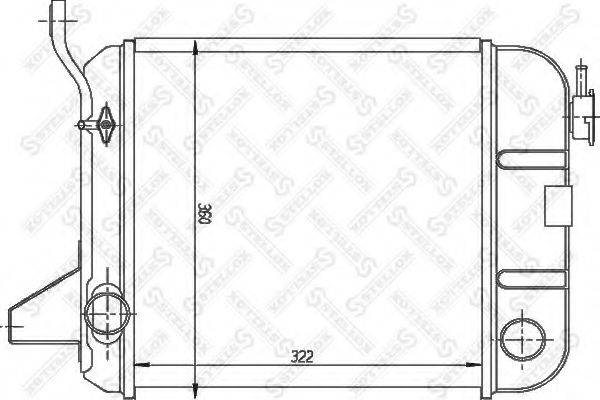 STELLOX 1026089SX Радіатор, охолодження двигуна