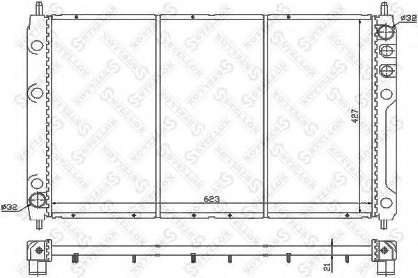 STELLOX 1026224SX Радіатор, охолодження двигуна