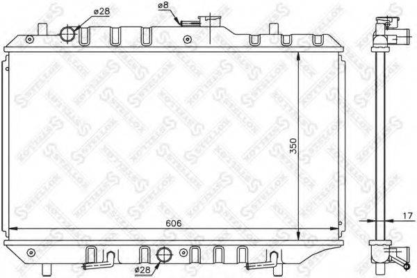 STELLOX 1026265SX Радіатор, охолодження двигуна