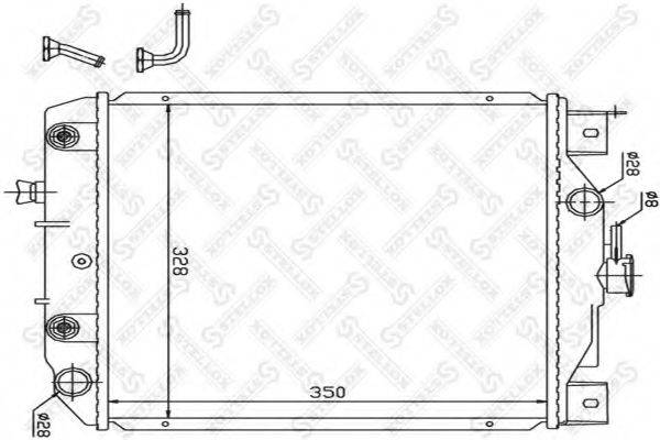 STELLOX 1026269SX Радіатор, охолодження двигуна