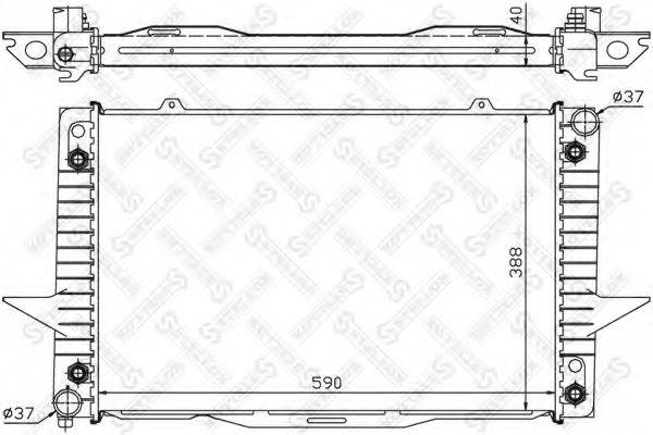 STELLOX 1026450SX Радіатор, охолодження двигуна