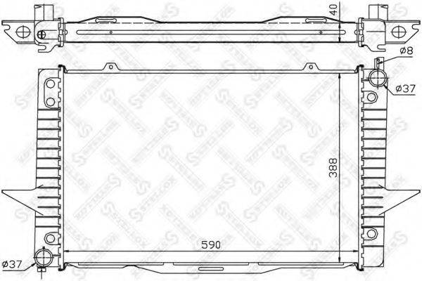 STELLOX 1026453SX Радіатор, охолодження двигуна