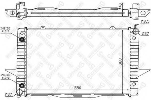 STELLOX 1026454SX Радіатор, охолодження двигуна