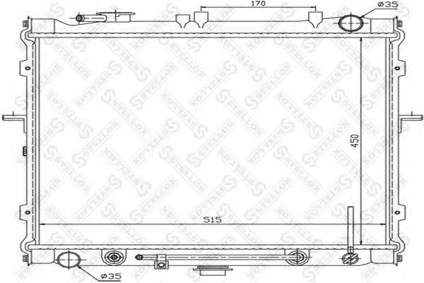 STELLOX 1026470SX Радіатор, охолодження двигуна