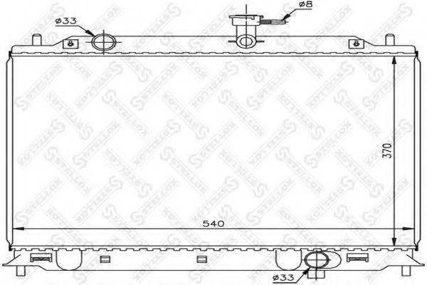 STELLOX 1026497SX Радіатор, охолодження двигуна