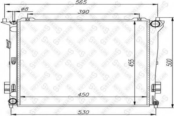 STELLOX 1026501SX Радіатор, охолодження двигуна