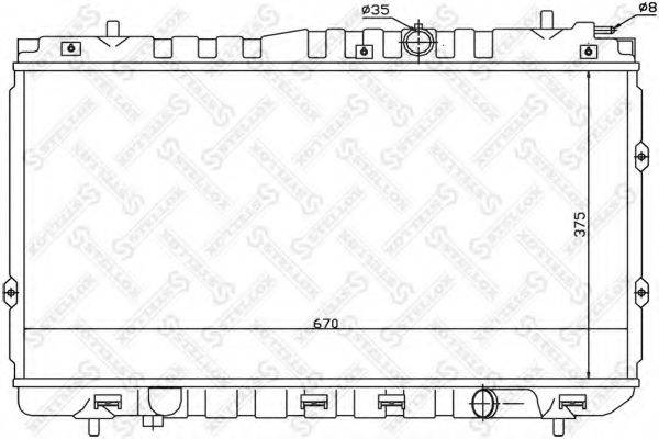 STELLOX 1026502SX Радіатор, охолодження двигуна