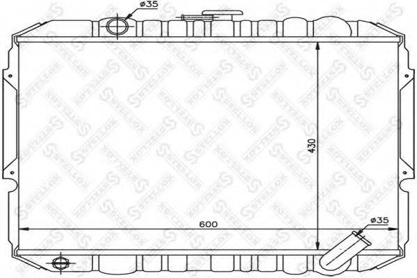 STELLOX 1026532SX Радіатор, охолодження двигуна