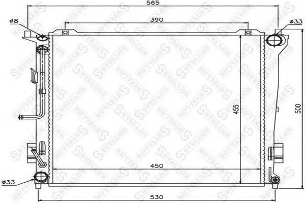 STELLOX 1026547SX Радіатор, охолодження двигуна