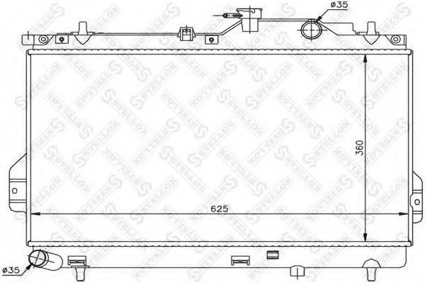 STELLOX 1026599SX Радіатор, охолодження двигуна