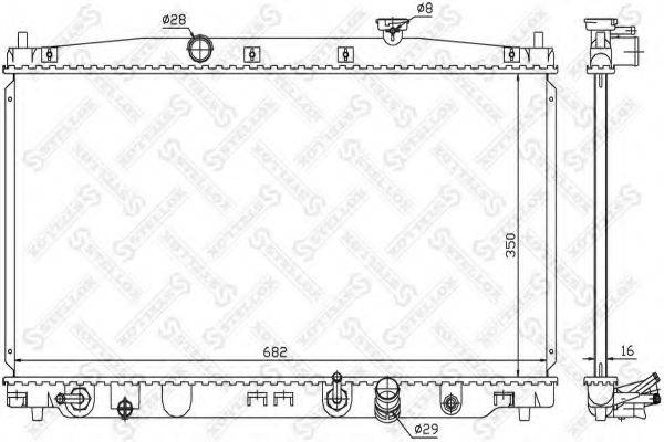 STELLOX 1026686SX Радіатор, охолодження двигуна