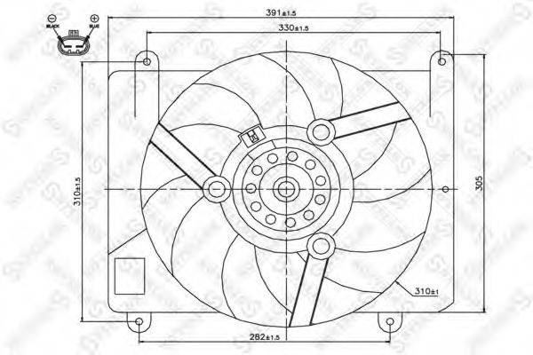STELLOX 2999059SX Вентилятор, охолодження двигуна