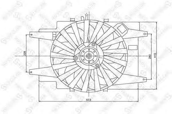 STELLOX 2999060SX Вентилятор, охолодження двигуна