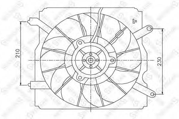 STELLOX 2999126SX Вентилятор, охолодження двигуна