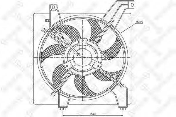 STELLOX 2999127SX Вентилятор, охолодження двигуна