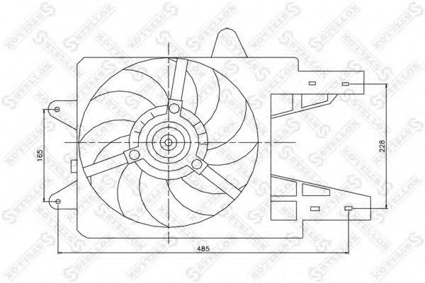 STELLOX 2999295SX Вентилятор, охолодження двигуна