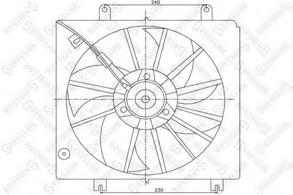 STELLOX 2999320SX Вентилятор, охолодження двигуна